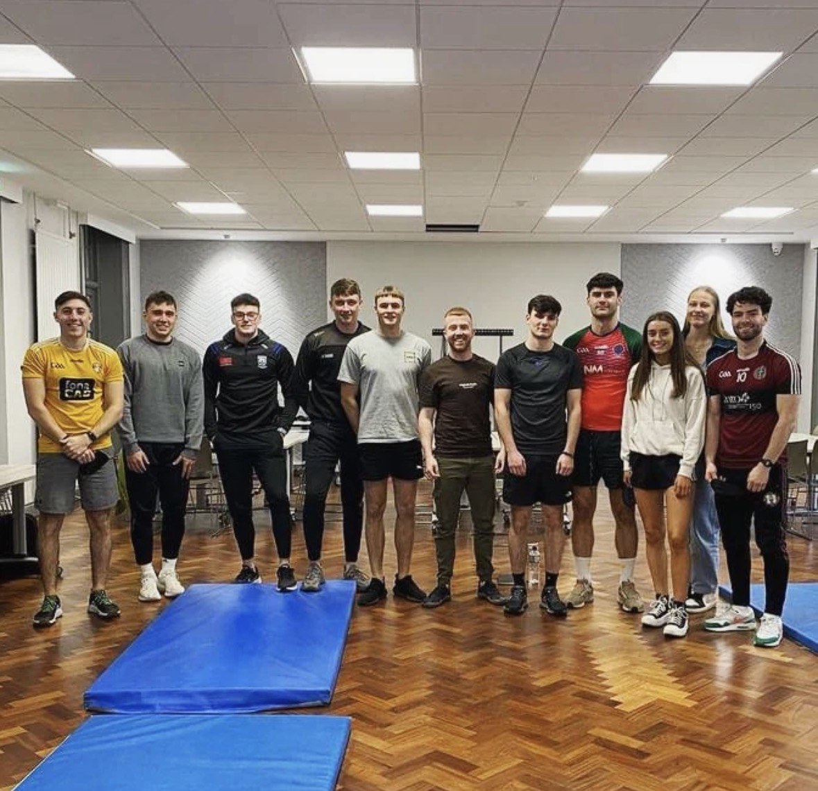 Ryan delivering a breathwork seminar to students
